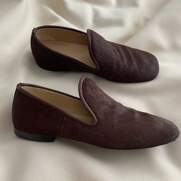 Lemaire Brown Calf Hair Loafers, size 36 - Picture 1 of 10